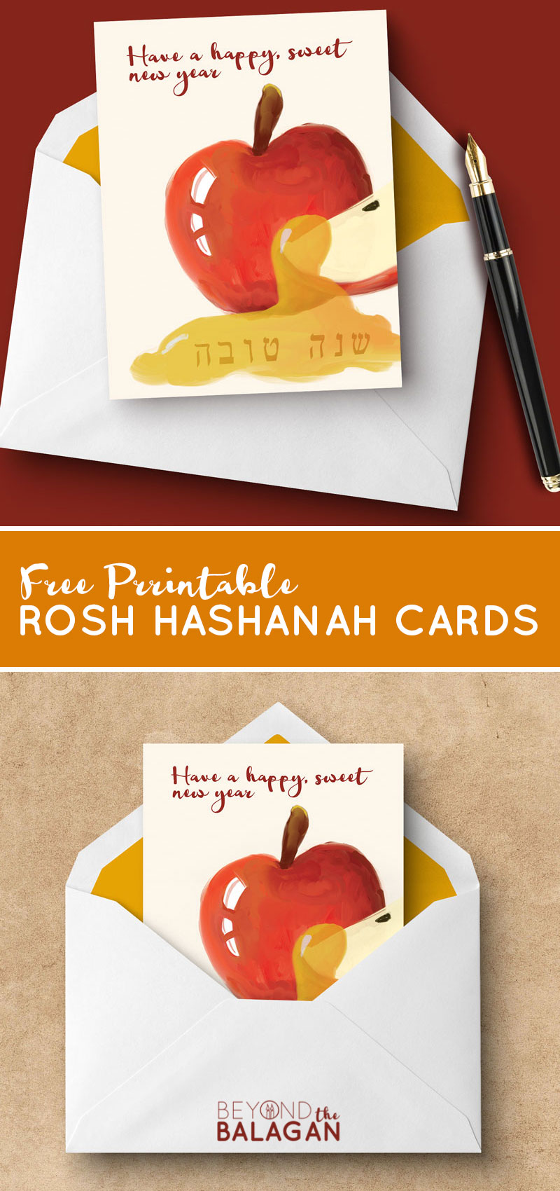 rosh hashanah cards - free printable greeting cards for the jewish